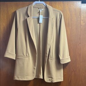 Maurices Camel-Tone Open Front Blazer Jacket